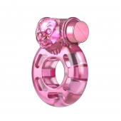 Розовое эрекционное виброкольцо Pink Bear - Baile - в Златоусте купить с доставкой