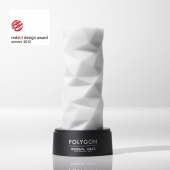Белый 3D мастурбатор POLYGON - Tenga - в Златоусте купить с доставкой