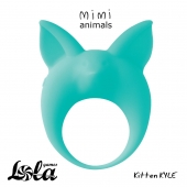 Зеленое эрекционное кольцо Kitten Kyle - Lola Games - в Златоусте купить с доставкой
