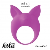Фиолетовое эрекционное кольцо Kitten Kyle - Lola Games - в Златоусте купить с доставкой