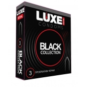 Черные презервативы LUXE Royal Black Collection - 3 шт. - Luxe - купить с доставкой в Златоусте