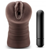Коричневый мастурбатор-вагина Hot Chocolate Brianna - Blush Novelties - в Златоусте купить с доставкой