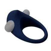 Гладкое синее эрекционное виброкольцо STIMU RING - Dream Toys - в Златоусте купить с доставкой