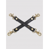 Черный фиксатор для манжет Bound to You Faux Leather Hogtie - Fifty Shades of Grey - купить с доставкой в Златоусте