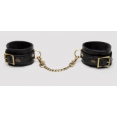 Черные оковы на ноги Bound to You Faux Leather Ankle Cuffs - Fifty Shades of Grey - купить с доставкой в Златоусте