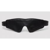 Черная плотная маска на глаза Bound to You Faux Leather Blindfold - Fifty Shades of Grey - купить с доставкой в Златоусте