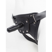 Черный пояс для насадок CLASS STRAP Restyling - LOVETOY (А-Полимер) - купить с доставкой в Златоусте