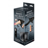 Черный женский пояс BEST SELECT с 3 насадками и вибрацией - LOVETOY (А-Полимер) - купить с доставкой в Златоусте