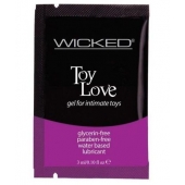 Лубрикант на водной основе для использования с игрушками WICKED Toy Love - 3 мл. - Wicked - купить с доставкой в Златоусте