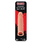 Телесная насадка EXTENDER WITH BALL STRAP 6.5 - 17 см. - Dream Toys - в Златоусте купить с доставкой
