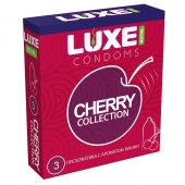 Презервативы с ароматом вишни LUXE Royal Cherry Collection - 3 шт. - Luxe - купить с доставкой в Златоусте