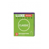 Гладкие презервативы LUXE Royal Classic - 3 шт. - Luxe - купить с доставкой в Златоусте