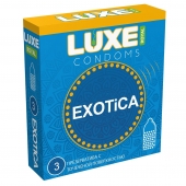Текстурированные презервативы LUXE Royal Exotica - 3 шт. - Luxe - купить с доставкой в Златоусте