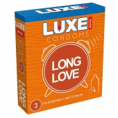Презервативы с продлевающим эффектом LUXE Royal Long Love - 3 шт. - Luxe - купить с доставкой в Златоусте