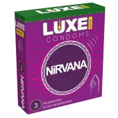 Презервативы с увеличенным количеством смазки LUXE Royal Nirvana - 3 шт. - Luxe - купить с доставкой в Златоусте