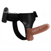 Страпон на трусиках с вибрацией Ultra Passionate Harness - 16 см. - Baile - купить с доставкой в Златоусте