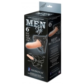 Телесный пустотелый харнесс MEN Style - 17,5 см. - LOVETOY (А-Полимер) - купить с доставкой в Златоусте