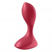 Красный вибромассажёр простаты Satisfyer Backdoor Lover - 14 см. - Satisfyer - в Златоусте купить с доставкой