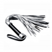 Серебристая плетка Struggle My Flogger с черной ручкой - 45 см. - Lovetoy - купить с доставкой в Златоусте