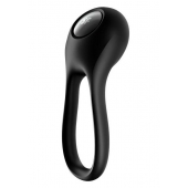 Черное эрекционное виброкольцо Majestic Duo - Satisfyer - в Златоусте купить с доставкой