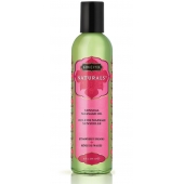 Массажное масло Naturals Strawberry Dreams с ароматом клубники - 236 мл. - Kama Sutra - купить с доставкой в Златоусте