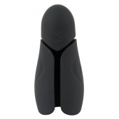 Черный силиконовый вибромастурбатор с нагревом Masturbator with 2 Functions - Orion - в Златоусте купить с доставкой