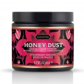 Пудра для тела Honey Dust Body Powder с ароматом клубники - 170 гр. - Kama Sutra - купить с доставкой в Златоусте