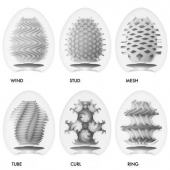 Набор из 6 мастурбаторов Tenga EGG IV с различным рельефом - Tenga - в Златоусте купить с доставкой