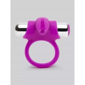 Лиловое виброкольцо с пультом ДУ Remote Control Cock Ring - Happy Rabbit - в Златоусте купить с доставкой