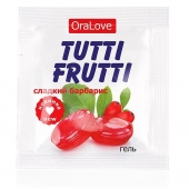 Гель-смазка Tutti-frutti со вкусом барбариса - 4 гр. - Биоритм - купить с доставкой в Златоусте