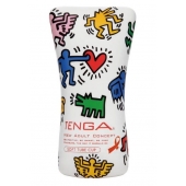 Мастурбатор-туба Keith Haring Soft Tube CUP - Tenga - в Златоусте купить с доставкой