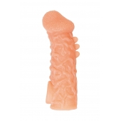 Телесная закрытая насадка с шершавой головкой Cock Sleeve Size M - 15,6 см. - KOKOS - в Златоусте купить с доставкой