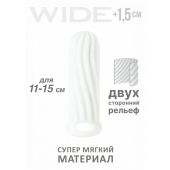 Белый фаллоудлинитель Homme Wide - 13 см. - Lola Games - в Златоусте купить с доставкой