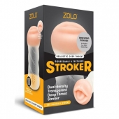 Мастурбатор-ротик ZOLO DEEP THROAT - Zolo - в Златоусте купить с доставкой