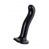 Черный стимулятор для пар P G-Spot Dildo Size L - 19 см. - Strap-on-me - в Златоусте купить с доставкой