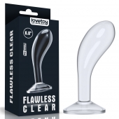 Прозрачный стимулятор простаты Flawless Clear Prostate Plug - 15 см. - Lovetoy - в Златоусте купить с доставкой