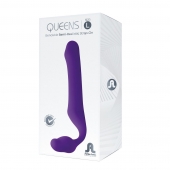 Фиолетовый безремневой страпон Queens L - Adrien Lastic - купить с доставкой в Златоусте