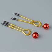 Золотистые зажимы с колокольчиками Gold - Sitabella - купить с доставкой в Златоусте