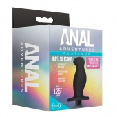 Черный анальный вибромассажёр Silicone Vibrating Prostate Massager 02 - 10,8 см. - Blush Novelties - в Златоусте купить с доставкой