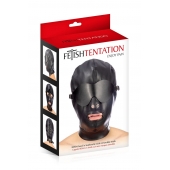 Маска-шлем с отверстием для рта и съемными шорами - Fetish Tentation - купить с доставкой в Златоусте