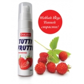 Гель-смазка Tutti-frutti с земляничным вкусом - 30 гр. - Биоритм - купить с доставкой в Златоусте