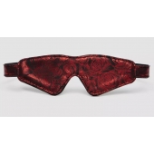 Двусторонняя красно-черная маска на глаза Reversible Faux Leather Blindfold - Fifty Shades of Grey - купить с доставкой в Златоусте