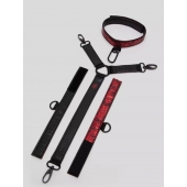 Ошейник с наручниками Reversible Faux Leather Collar and Wrist - Fifty Shades of Grey - купить с доставкой в Златоусте