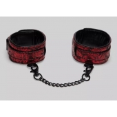 Красно-черные оковы Reversible Faux Leather Ankle Cuffs - Fifty Shades of Grey - купить с доставкой в Златоусте