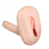 Мастурбатор-вагина с вибрацией и выносным пультом управления REALSTUFF SMOOTH   BALD - Dream Toys - в Златоусте купить с доставкой