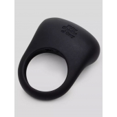 Черное эрекционное виброкольцо Sensation Rechargeable Vibrating Love Ring - Fifty Shades of Grey - в Златоусте купить с доставкой