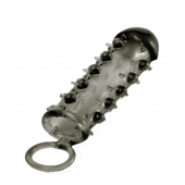Дымчатая стимулирующая насадка с закрытой головкой SAMURAI PENIS SLEEVE BLACK - 14,5 см. - NMC - в Златоусте купить с доставкой
