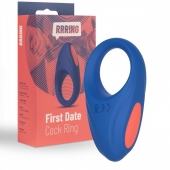Синее эрекционное кольцо RRRING First Date Cock Ring - FeelzToys - в Златоусте купить с доставкой