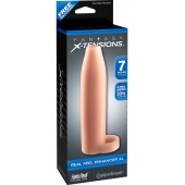 Телесная насадка Real Feel Enhancer XL - 17 см. - Pipedream - в Златоусте купить с доставкой