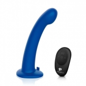 Синяя насадка Remote Control P-Spot G-Spot с черными трусиками - 20 см. - Pegasus - купить с доставкой в Златоусте